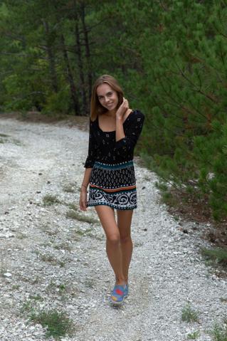 Gracie in Metart X set On The Road