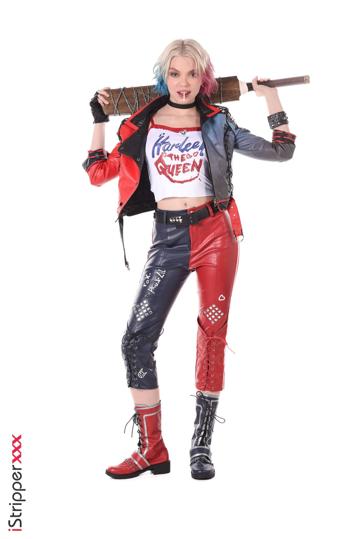 Ashby Winter in Istripper set Harleen The Queen
