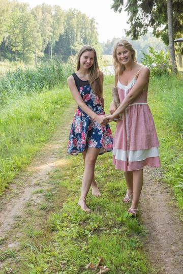 Lara Sugar and Casey in Metart X set Alfresco Passion
