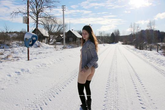 Katja P in Nude In Russia set Village Phone
