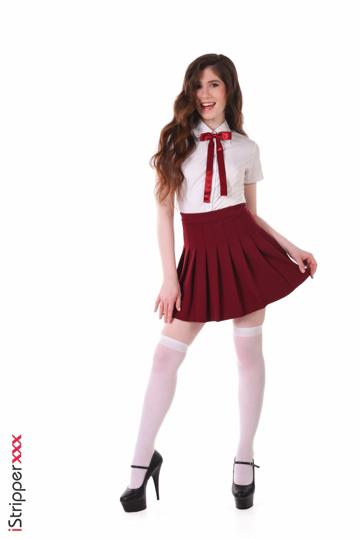 Hot Pearl in Istripper set Last Day At School