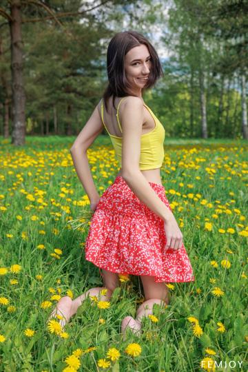 Yeva in Femjoy set In the Garden