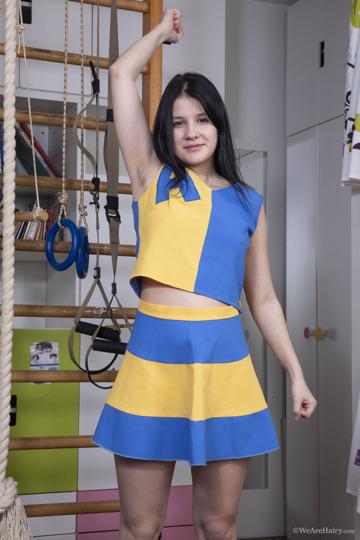 Viola Weber in We Are Hairy set Wall Bars