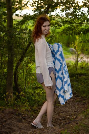Molly in Stunning 18 set On The River Bank