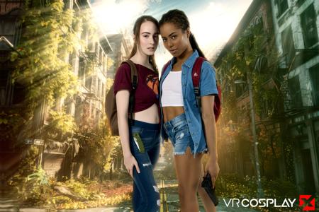 Kira Noir and Hazel Moore in VR Cosplay X set The Last of Us