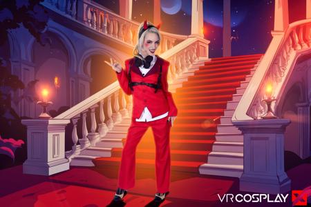 Kiara Cole in VR Cosplay X set Hazbin Hotel
