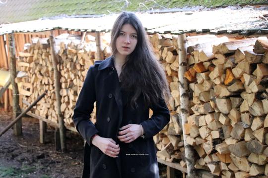 Katja P in Nude In Russia set Sunny Spring