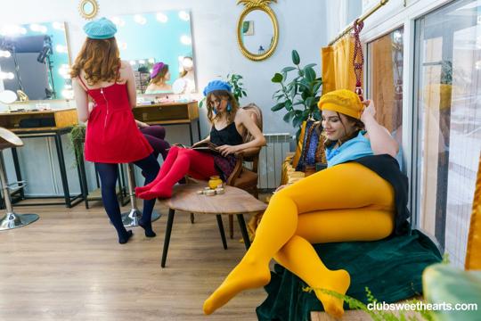 Sasha Paige and Milana Taylor in Club Sweethearts set In Tights 3