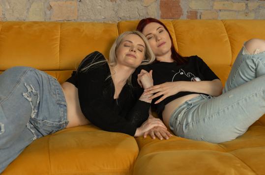 Mia Evans and Amber Kawaii in Sex Art set Lets Talk About Us