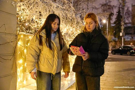 Amelia Ost and Angel Jolie in Club Sweethearts set Grinding And Trembling Cuties