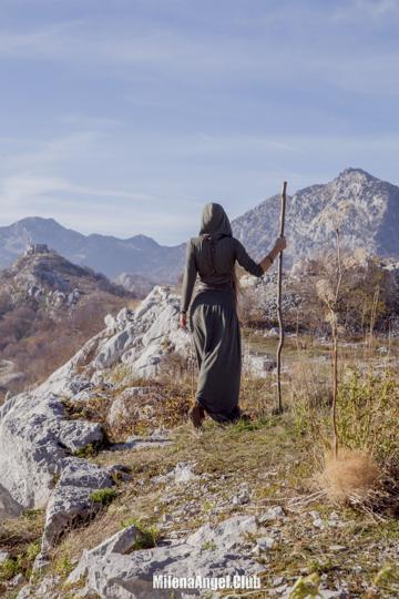 Milena Angel in Boho Nude Art set Pilgrim