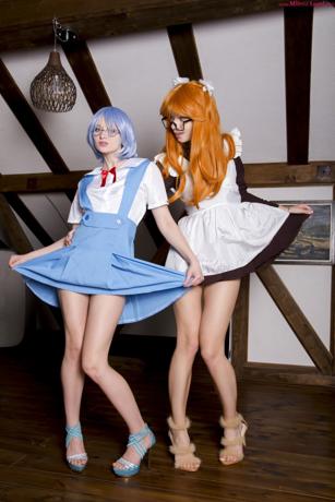 Milena Angel and Nika in Milena Angel set Asuka & Rei