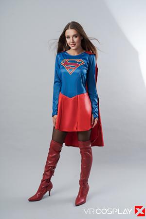 Sybil A in VR Cosplay X set Sybil Supergirl